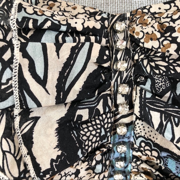 Tracy Reese 100% silk ruched strapless dress - Picture 2 of 7